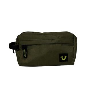 True Religion Olive Green Toiletry Bag